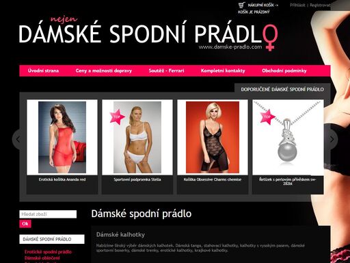 dámské spodní prádlo
