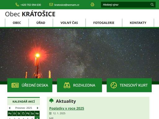 oficiální stránky obce