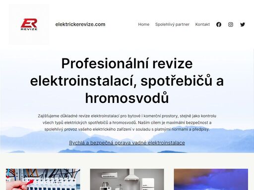 revize elektroinstalací, spotřebičů a hromosvodů
