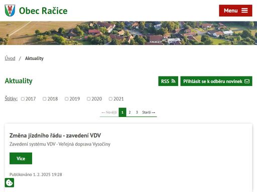 první písemnou zmínku o obci račice nalezneme ve druhém žďárském urbáři z roku 1462. 