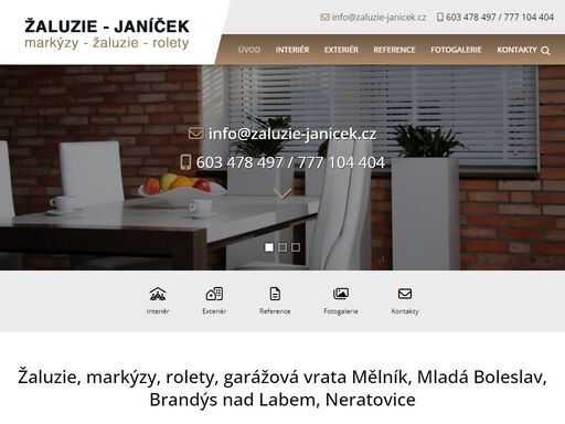 venkovní rolety, stínící technika mělník, mladá boleslav, kralupy nad vltavou, milovice, nymburk