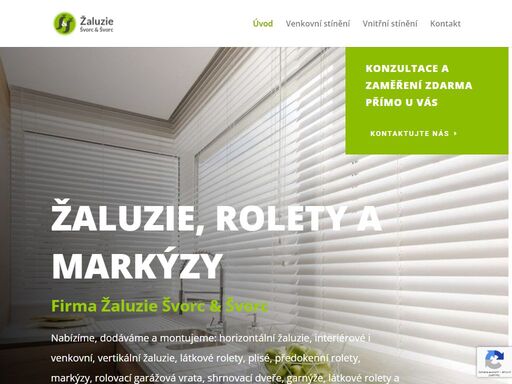 nabízíme horizontální a  vertikální žaluzie, látkové rolety, plisé, předokenní rolety, markýzy, garážová vrata, shrnovací dveře, garnýže a sítě proti hmyzu.