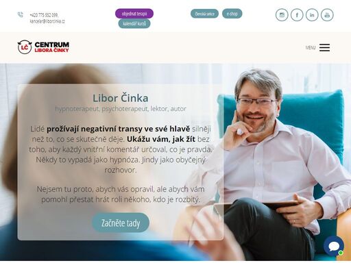 objevte účinné metody změny myšlení a zlepšení života! centrum libora činka > služby odborníka na hypnózu, nlp a mentální trénink s mnohaletou praxí.