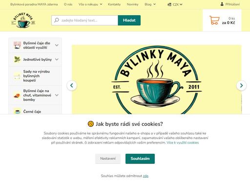 připravujeme pro vás bylinné čaje a směsi dle tradičních rodinných receptur.