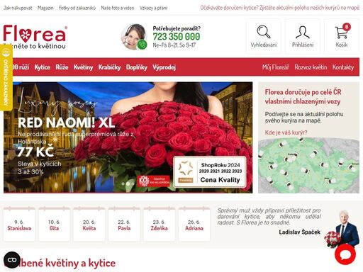 největší internetové květinářství s rozvozem kytic po celé čr. 100% čerstvé květiny přímo od pěstitelů vás překvapí příjemnou cenou. to je florea.cz