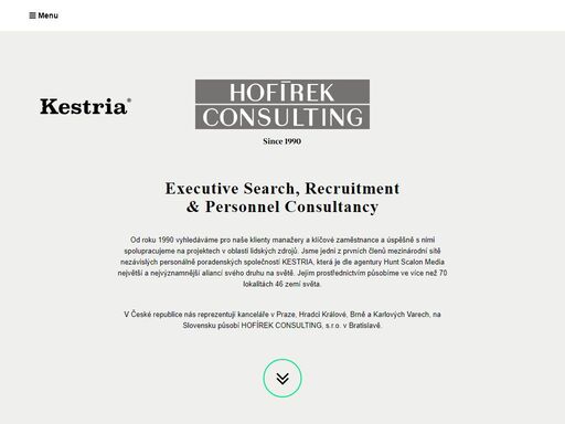 hofírek consulting - personálně poradenská kancelář se zaměřením na executive search a recruitment v oblasti it, automotive, strojirenství, finance, výroba.