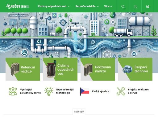eshop pro domovní čistírny odpadních vod a vodohospodářské produkty. profesionální servis domovních čistíren odpadních vod.
