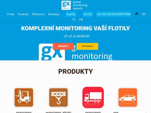 komplexní monitoring vozidel, strojů, manipulační techniky a dalších zařízení