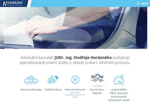 advokátní kancelář judr. ing. ondřeje horázného poskytuje specializované právní služby v oblasti práva v silničním provozu.