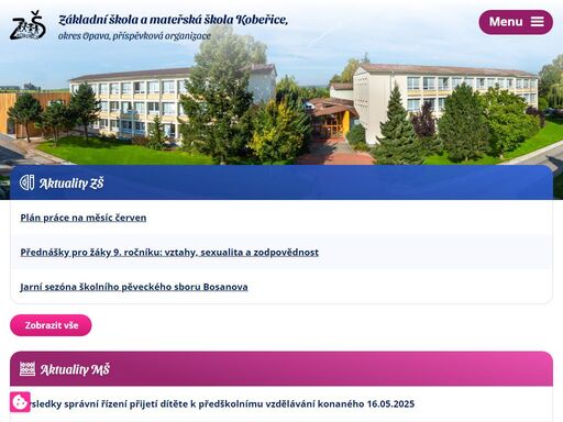 zš a mš kobeřice je školské zařízení s 54 zaměstnanci a sdružuje základní školu, mateřskou školu, školní družinu a školní jídelnu. zjistěte o nás více.