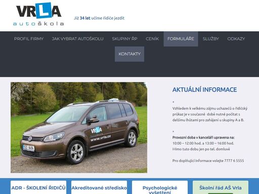 autoškola vrla, zlín