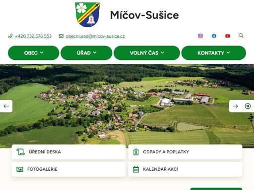 oficiální stránky obce míčov-sušice