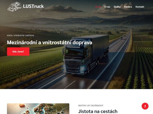 lustruck nabízí spolehlivé služby mezinárodní i vnitrostátní kamionové dopravy, včetně sběrné služby, adr přeprav, just-in-time dopravy a door-to-door přepravy. moderní vozový park s více než 50 vozidly, včetně muldových návěsů, zajistí přepravu vašeho zboží efektivně a bezpečně.