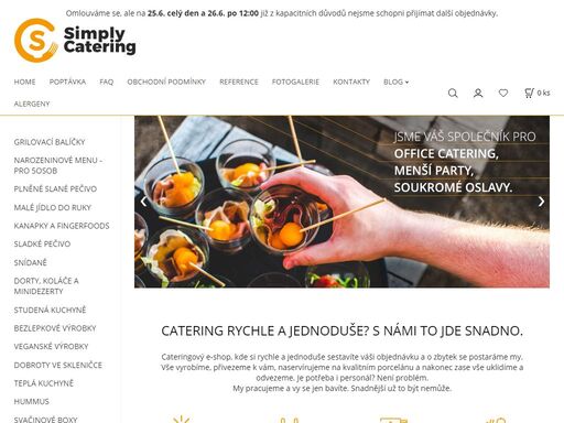catering snadno a rychle. vy jen naklikáte a my se postaráme o zbytek od a do z