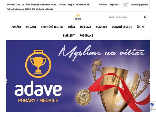 vyrábíme a prodáváme sportovní trofeje. ihned k odběru 6000ks pohárů a 20 000ks medailí. prodejna ve stráži pod ralskem u liberce. sportovní trofeje posíláme i na dobírku po celé čr a eu. tištěné štítky na počkání. levné fotbalové medaile, diplomy, poháry s vlastním textem, skleněné trofeje.