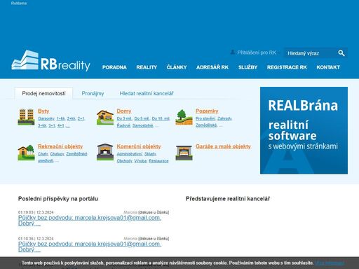 rb reality  - realitní portál pro širokou veřejnost