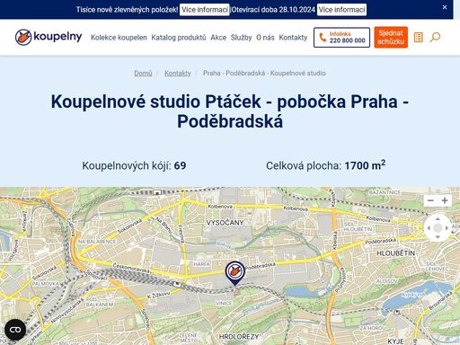 navštivte naše pobočky! praha - poděbradská - koupelnové studio