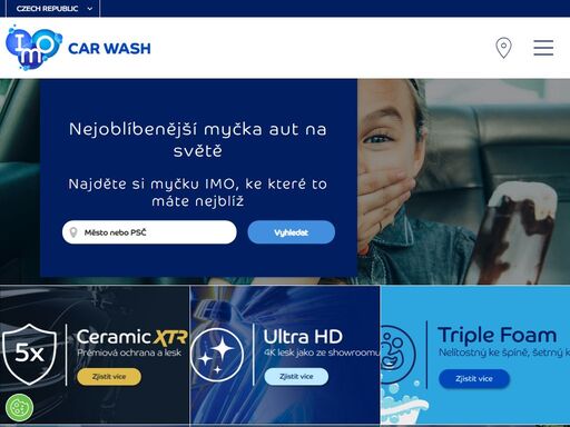 imo car wash používá jedinečný systém k zajištění kvality, rychlosti a výhodnosti ve 13 automyčkách po celé čr. 