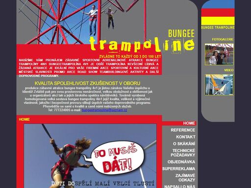 bungee trampoline - pronájem bungee trampolíny 4in1