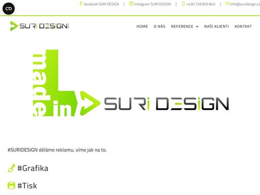 suri design - grafika, tisk, webdesign, razítka, potisk textilu