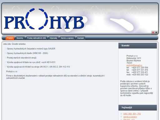 www.prohyb.cz