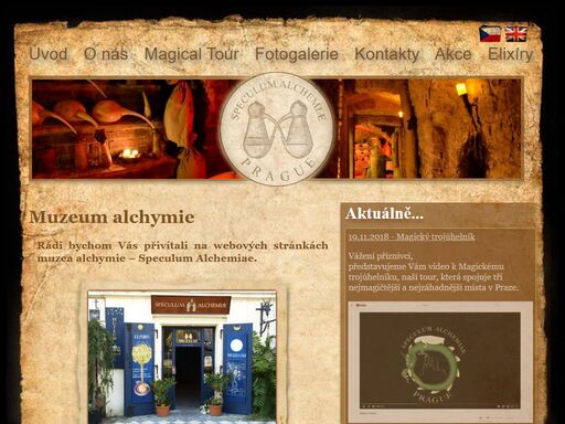 alchymistická dílna, která byla objevena v jednom z nejstarších domů v haštalské ulici v praze - jedinečné muzeum alchymie.