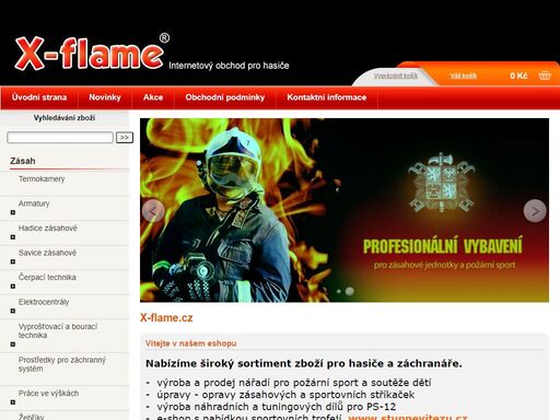 internetový obchod pro hasiče