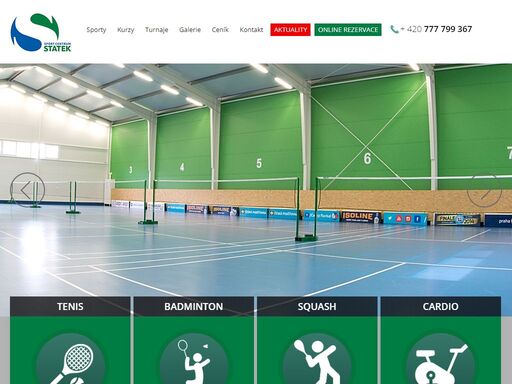 sport centrum statek - squash, badminton, fitness a další sporty - sportovní centrum buštěhrad 10 minut od kladna a prahy.