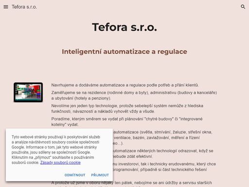 tefora s.r.o. projektuje a realizuje inteligentní automatizaci a regulaci.