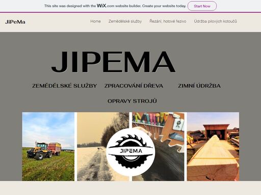 jipema - zemědělské služby, oprava vozidel a strojů, dřevovýroba, prodej řeziva, broušení kotoučů, zimní údržba, rodinná firma