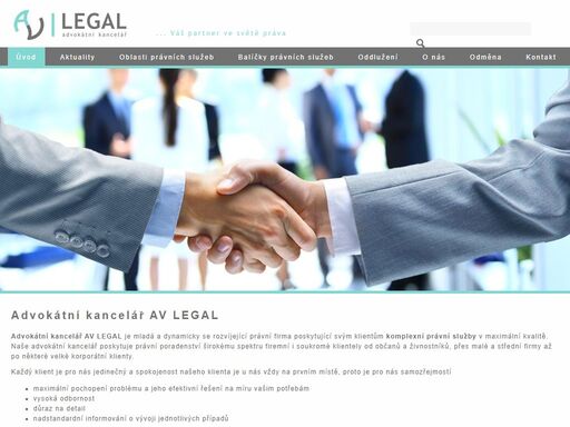av legal, advokátní kancelář - právní firma poskytující komplexní právní služby v maximální kvalitě