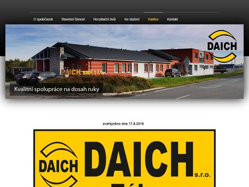 oficiální webová prezentace společnosti daich s.r.o