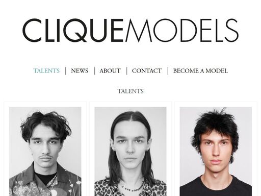 clique models - international prague based model and talent agency.