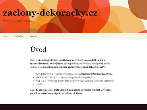 www.zaclony-dekoracky.cz