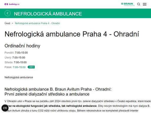 nefrologická ambulance 