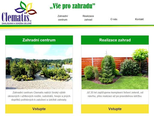zahradní centrum ve vsetíně s širokým sortimentem okrasných a užitkových rostlin. zajistíme návrh, realizaci a údržbu vaší zeleně. 