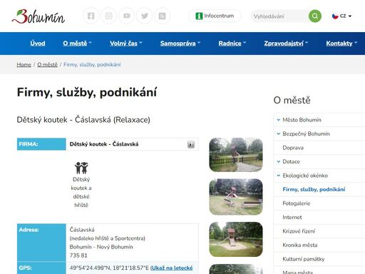 mesto-bohumin.cz/cz/o-meste/firmy-sluzby-podnikani/relaxace/880-detsky-koutek-caslavska.html