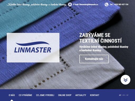 linmaster | český výrobce lněných tkanin