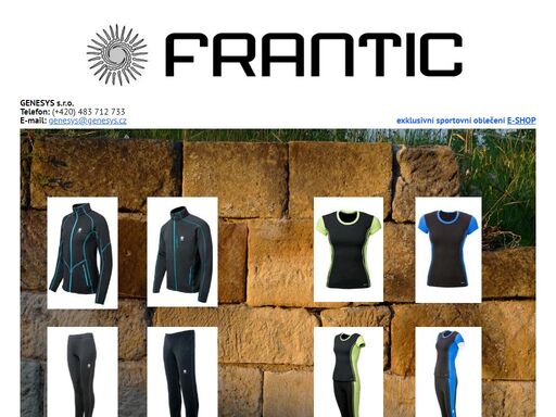 výroba a prodej sportovního a outdoor oblečení frantic