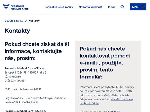 www.freseniusmedicalcare.cz
