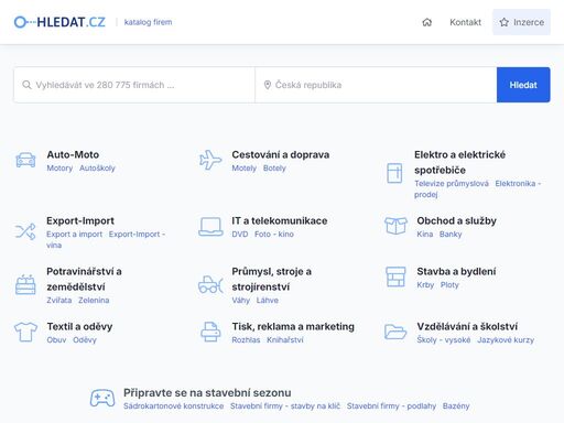katalog firem a živnostníků v české republice