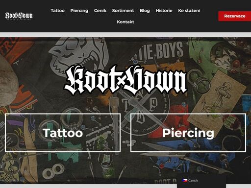 studio root down vzniklo v roce 2024 na základě 24leté odborné kariéry v oblasti piercingu a bohatých zkušeností ze světa tetování.
