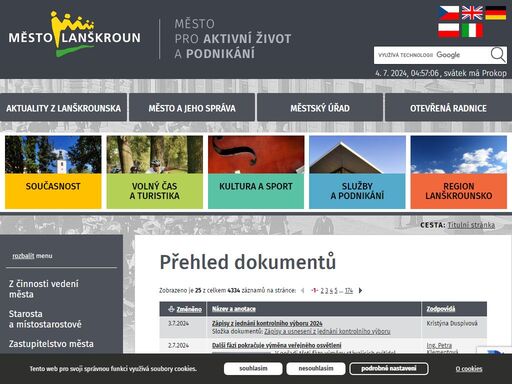 oficiální portál města lanškroun a regionu lanškrounsko