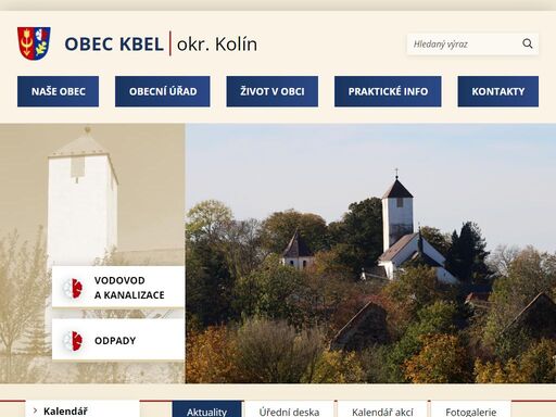 oficiální stránky obce kbel