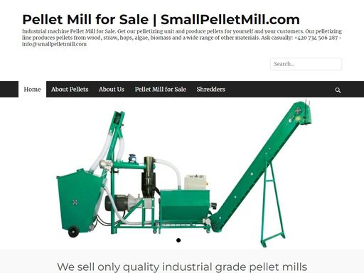 industrial machine pellet mill for sale. get our pelletizing unit and produce pellets for yourself and your customers. our pelletizing line produces pellets from wood, straw, hops, algae, biomass and a wide range of other materials. ask casually: +420 734 506 287 • info@smallpelletmill.com