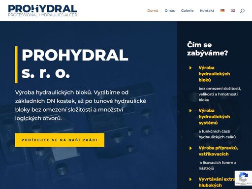 prohydral s.r.o. výroba hydraulických bloků. vyrábíme od základních dn kostek, až po tunové hydraulické bloky bez omezení složitosti a množství logických otvorů