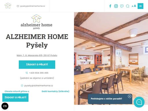 naleznete zde všechny informace, které potřebujete vědět o pobočce alzheimer home pyšely. důležitá kontaktní čísla, novinky a reference