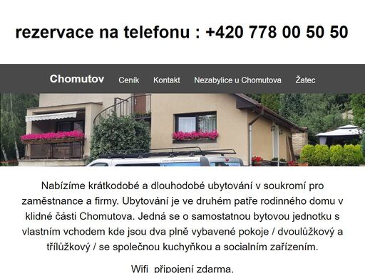 www.ubytovanivchomutove.cz