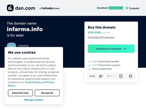 the domain name infarma.info is for sale. make an offer or buy it now at a set price.