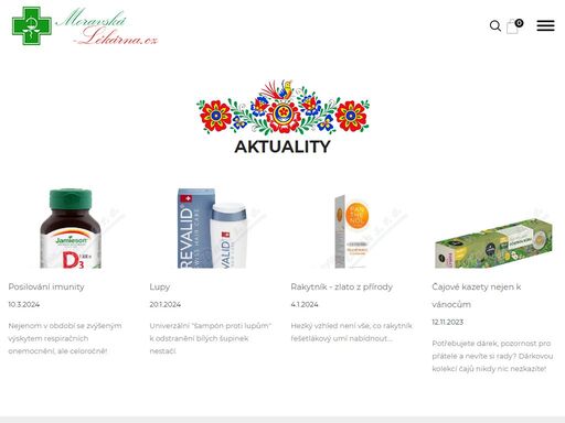 online prodej léků, doplňků stravy, zdravotních potřeb. e-shop s kamennou prodejnou blansko.